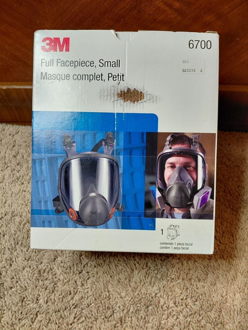 3M 6700 Full Facepiece Respirator - Small - Black/Grey